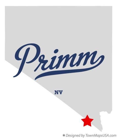 Map of Primm, NV, Nevada