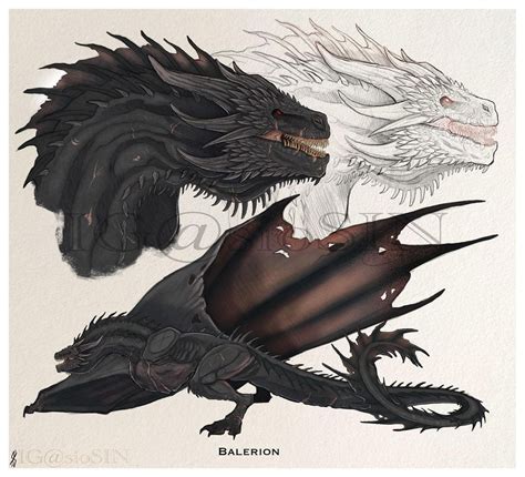 Balerion The Black Dread Fan Art by SioSIN : r/HouseOfTheDragon