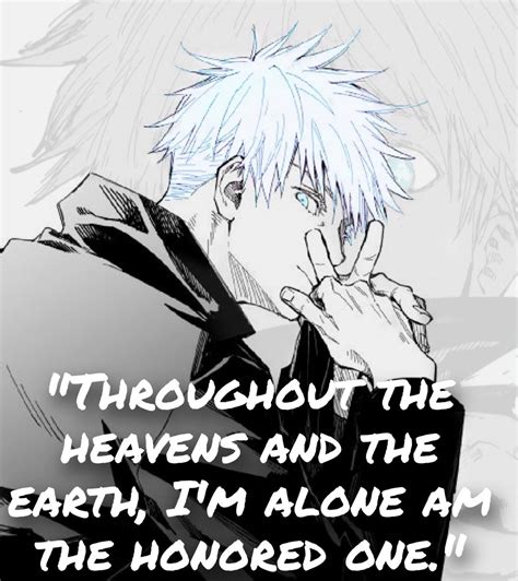 Jujutsu Kaisen Gojo Satoru Quotes