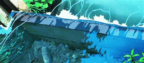 Water Waterfall GIF - Water Waterfall Anime - Discover & Share GIFs