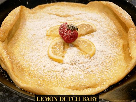 Lemon Dutch Baby (baked) / The Grateful Girl Cooks!