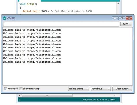 Arduino Serial Print Println Function Send Integer Variable Text