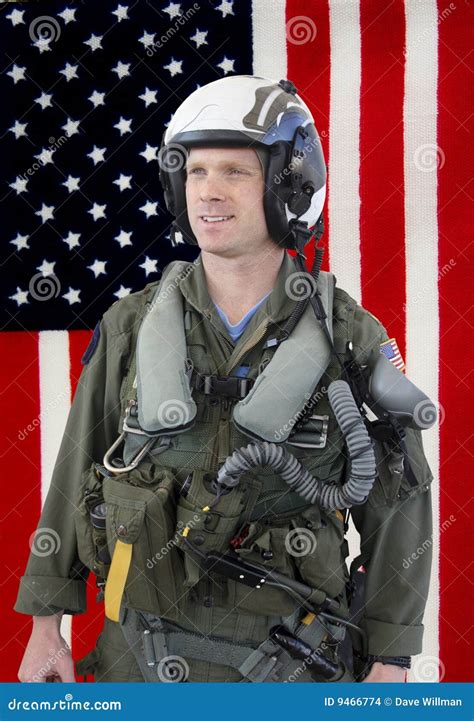 U.S. Navy Jet Fighter Pilot Stock Photo - Image of military, warrior ...