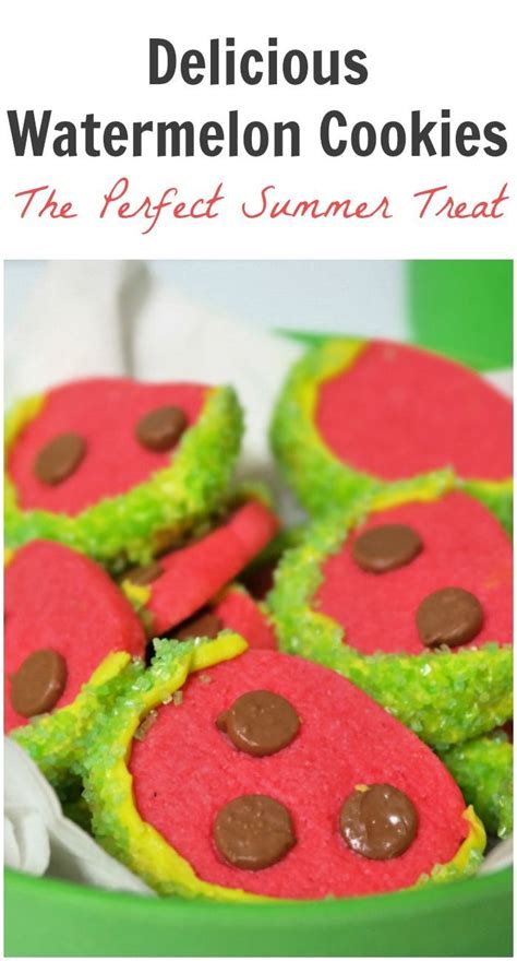 Delicious Watermelon Cookies Recipe | Recipe | Watermelon cookies ...