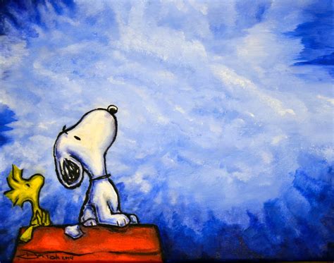 Snoopy and Woodstock ART PRINT | Etsy