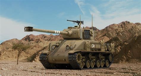 idf m51 super sherman tank 3d model