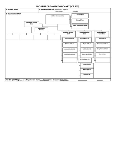 Ics Organizational Chart Fillable Printable Pdf Forms Handypdf | Hot ...