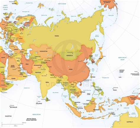 Asia Map Countries