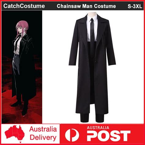 Makima Trench Coat And Suit Chainsaw Man Cosplay Outfit ...