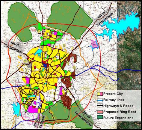 Ranchi Ring Road Map - Tourist Map Of English