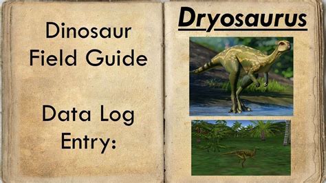 Dryosaurus: Habitat and Facts - YouTube