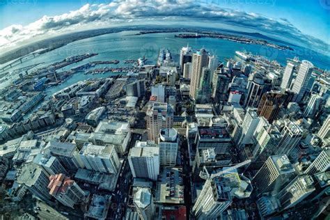 Auckland New Zealand aerial view panorama cityscape 17418215 Stock ...