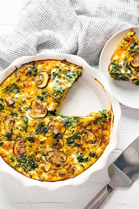 Easy Crustless Spinach Quiche