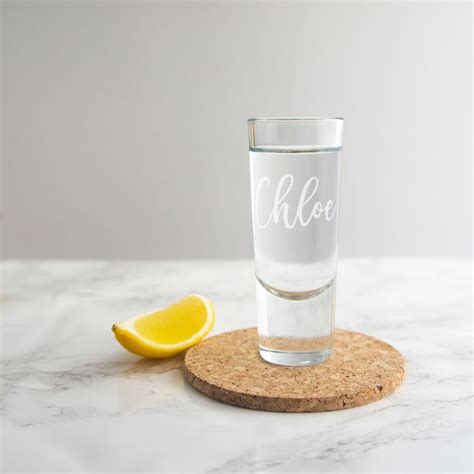 Shot Glass Personalised With Name, Engraved Glasses Gift for Her 18th ...