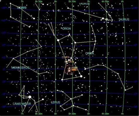 Northern Hemisphere Winter Star Map - Cornie Christean