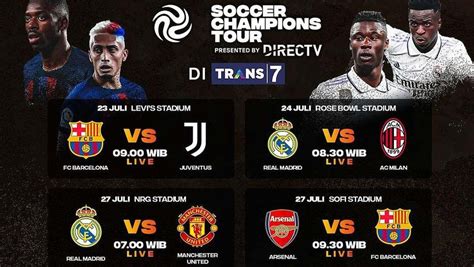 Siap-siap, Soccer Champions Tour 2023 Tayang di Trans7