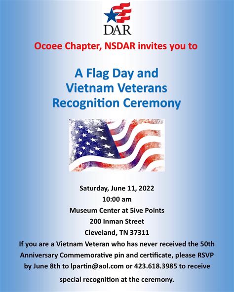 Flag Day and Vietnam Veterans Recognition Ceremony - Museum & Cultural ...