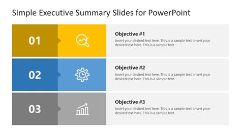 Simple Executive Summary Slide Template for PowerPoint - SlideModel