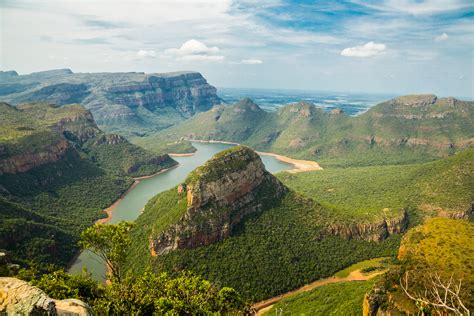 landscape photography of mountains under blue sky, Blyde river canyon ...