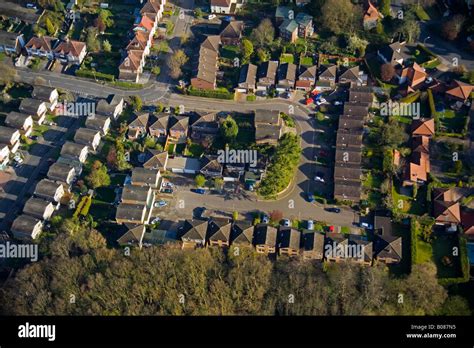 aerial view of housing estate Stock Photo - Alamy