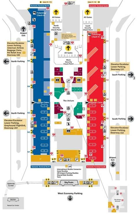 Map Of Atlanta Airport Terminal - Rania Catarina