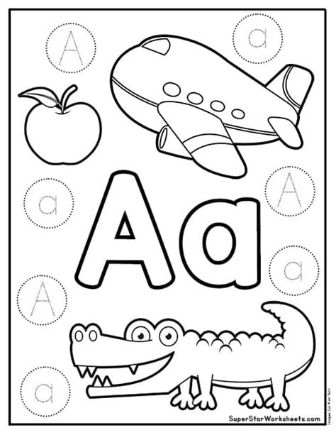 Letter A Worksheets - Superstar Worksheets