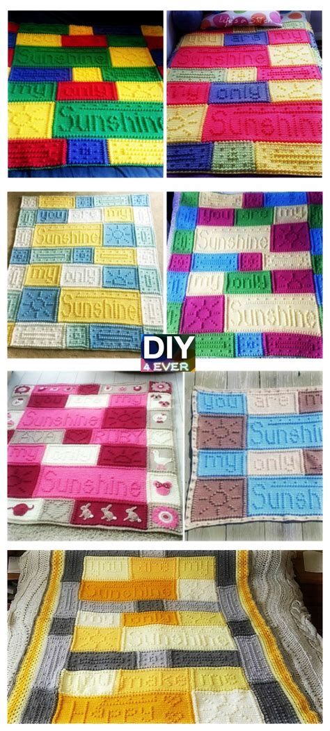 Sweet Sunshine Crochet Blanket Pattern - DIY 4 EVER