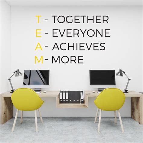 TEAM - office wall art | MyWallTattoos | Office wall design, Corporate ...