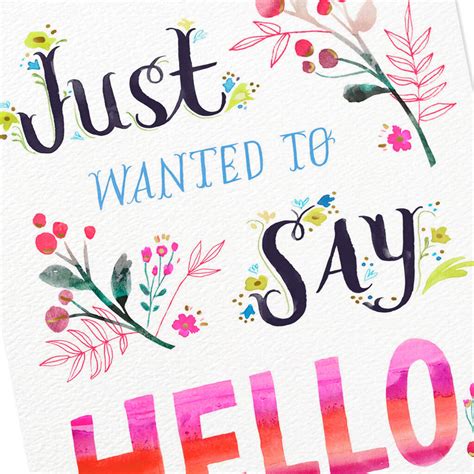 Just Wanted to Say Hello Card - Greeting Cards - Hallmark