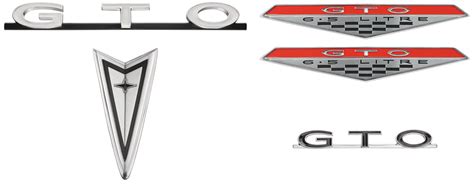 1968 GTO Exterior Emblem Kits Chrome Bumper @ OPGI.com