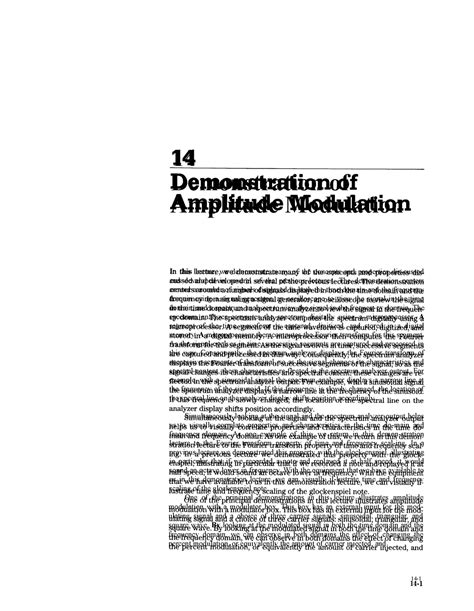 Demonstration of Amplitude Modulation - 14 Demonstration of Amplitude ...