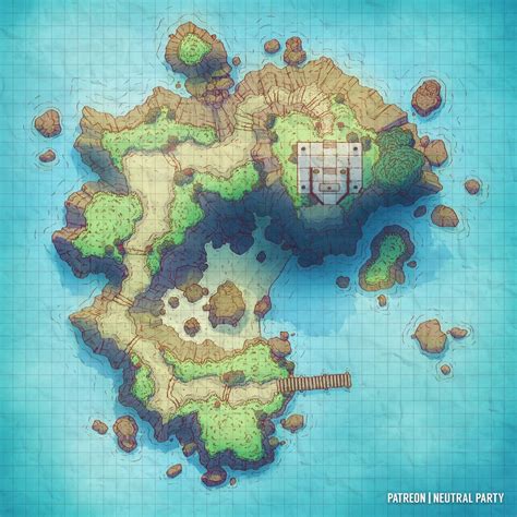 Island Shrine : battlemaps