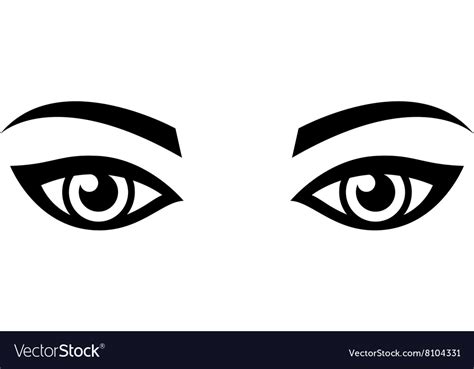 Woman eyes Royalty Free Vector Image - VectorStock