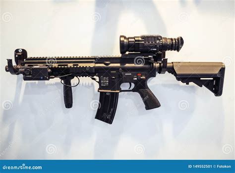 HK416 CQB rifle editorial photo. Image of security, technology - 149552501