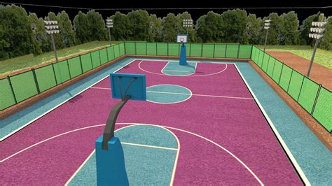 3D model Basketball Court - Low-poly - Game Ready VR / AR / low-poly ...