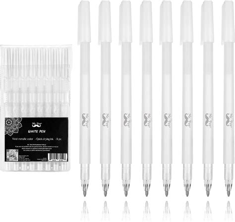 Mr. Pen- White Pens, 8 Pack, White Gel Pens for India | Ubuy