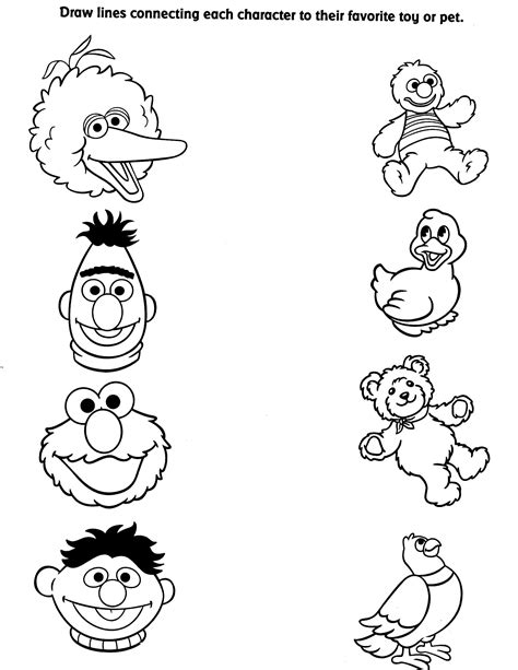 Viewing Gallery For - Sesame Street Characters Birthday Coloring Pages ...