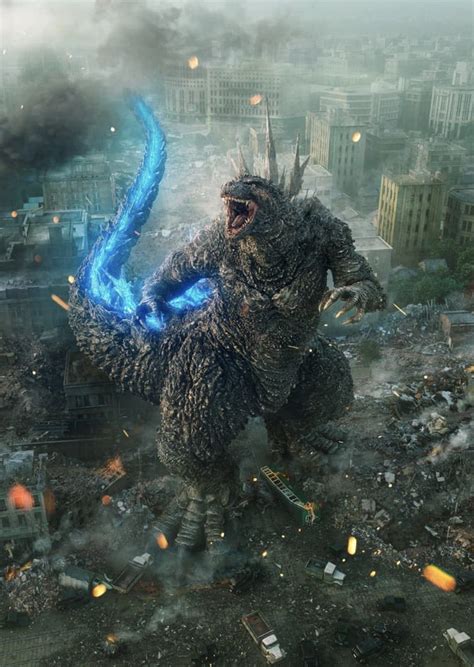 New Poster For GODZILLA MINUS ONE Sees Godzilla Preparing To Unleash An ...