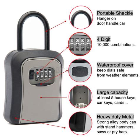 Car Key Safe Security Key Lock Box Home Storage key Lock Box for ...