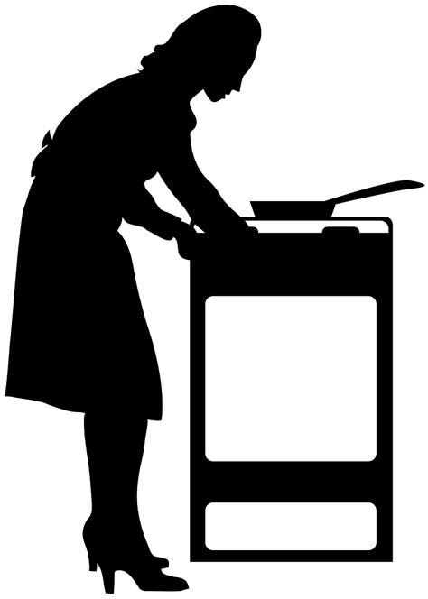 woman cooking silhouette clipart 10 free Cliparts | Download images on ...