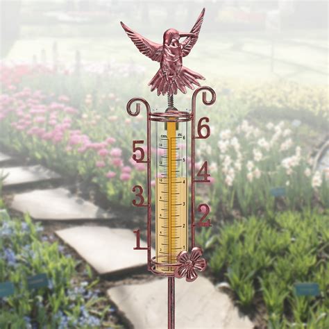 VANCORE Large Rain Gauge Outdoor 7" Capacity Glass Tube - Walmart.com