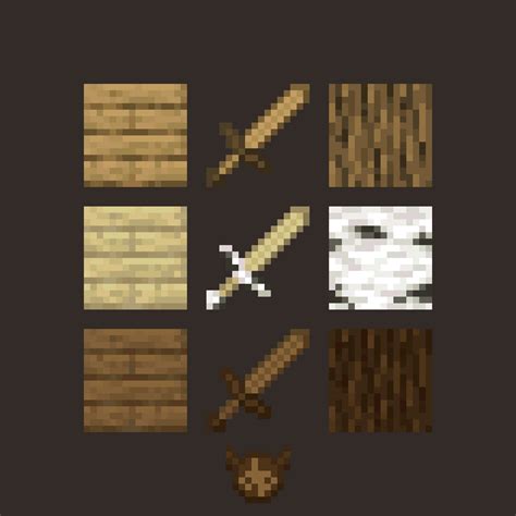 Minecraft Wooden Sword Variations! :> : Minecraft