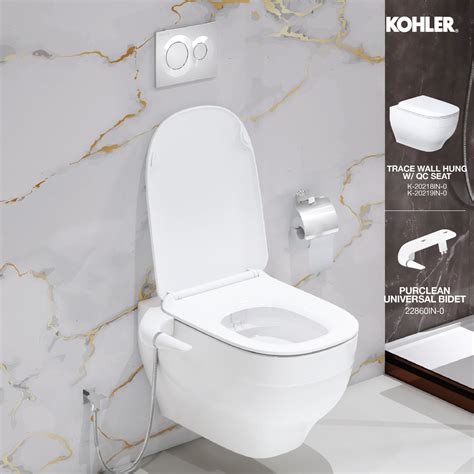 Trace Toilet combo with Pureclean bidet – Kohler Online Store