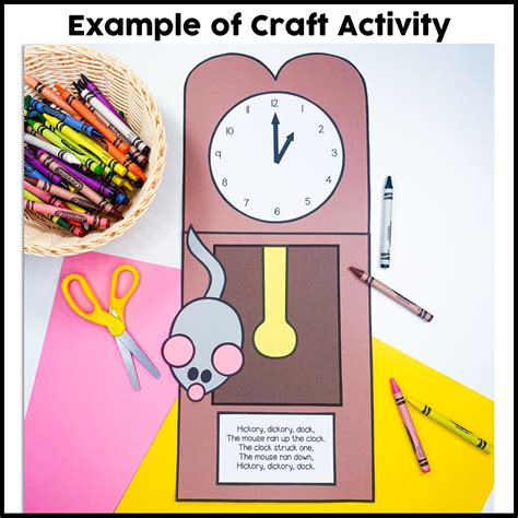 Hickory Dickory Dock Craft Activity - Crafty Bee Creations