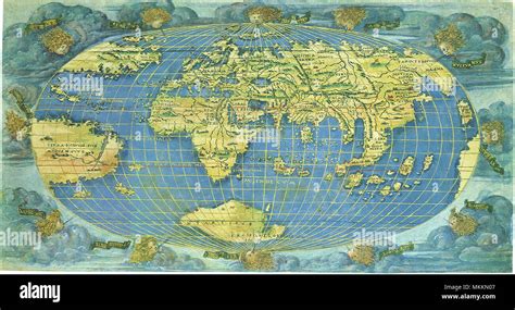 First World Map in Whole 1508 Stock Photo - Alamy