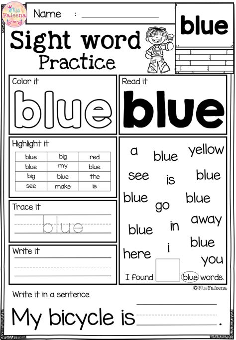 Sight Word Activities For First Grade