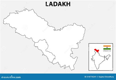 Blank Map Of Ladakh