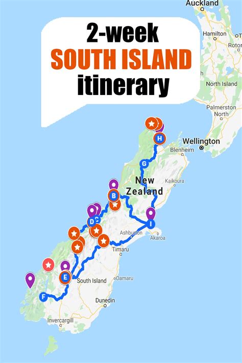 Perfect 10-Day South Island New Zealand Itinerary with PICTURES and MAP ...