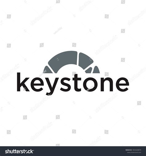 Modern Typography Keystone Logo Design Stock Vector (Royalty Free ...