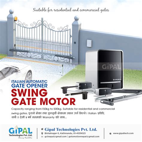 Automatic Swing Remote Gate Operators - Gipal Technology